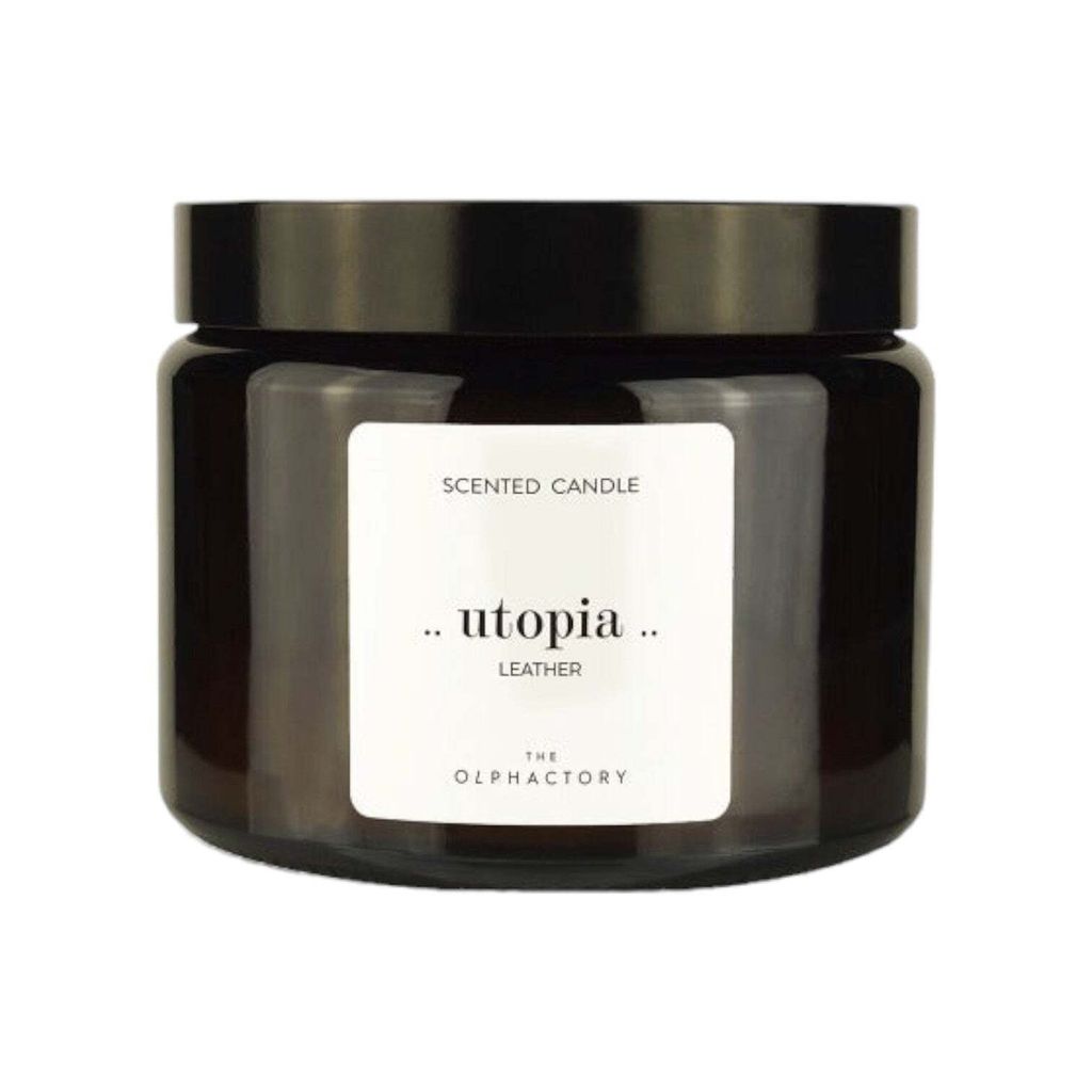 The Olphactory Utopia Leather Scented Candle 360g