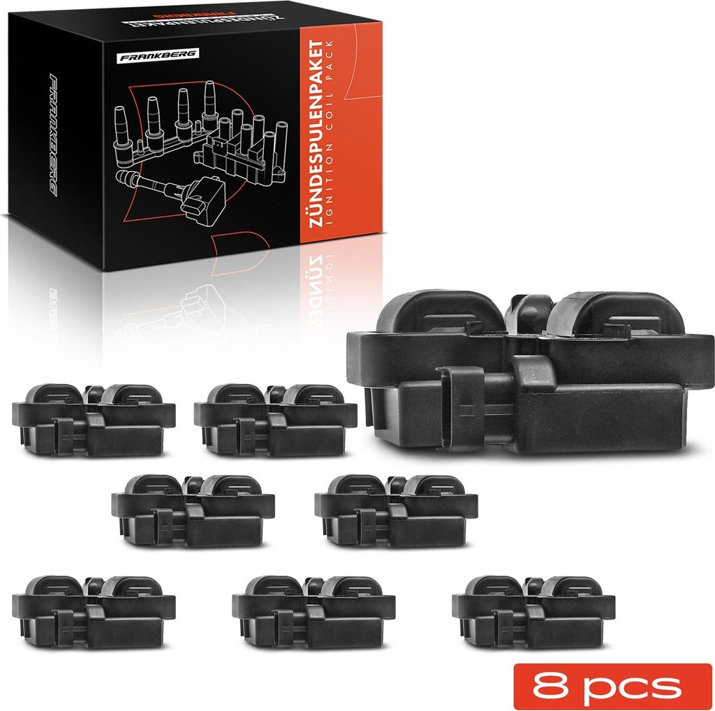 Frankberg 8x Zündmodul Zündspule für Mercedes-Benz W169 W245 W202 W203 CL203 S202 S203 C208 C209 A208 A209 C219 W210
