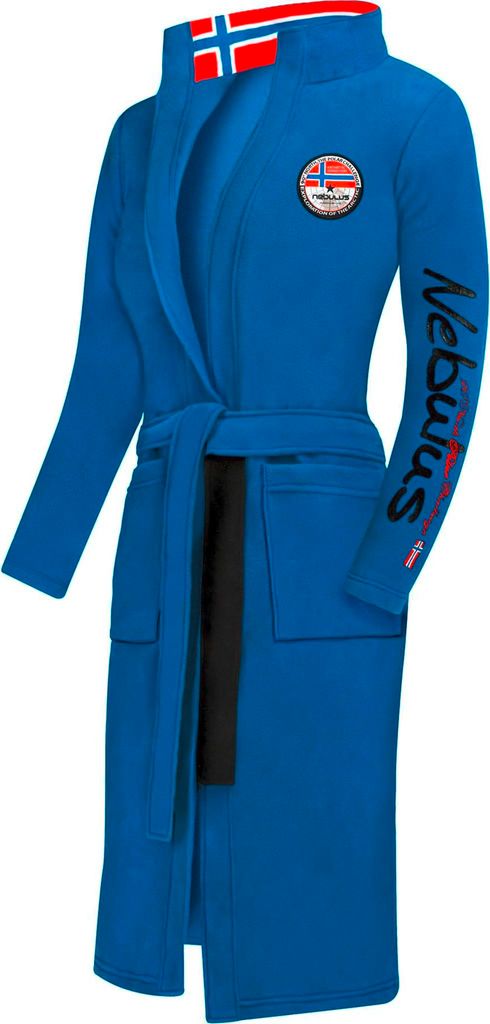 Nebulus Bademantel MORNING Damen, Morgenmantel , Wellnessmantel , Q1302 - Damen, kobaltblau, M/38