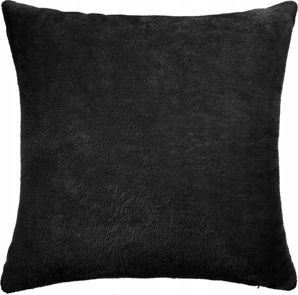 Dekorative Kissenbezug Solo 40x40 cm in Schwarz - Weich, stilvoll und pflegeleicht, ideal für Schlafzimmer, Wohnzimmer und Garten - 100% Mikrofase...