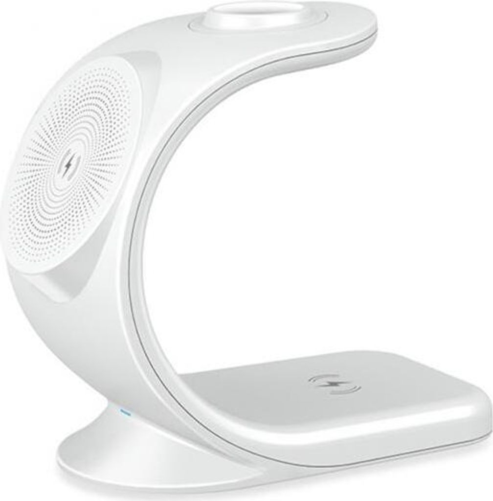 3-in-1 Magnet drahtloser Ladegerät Desktop Handy Halterung für Iphone12 Iphone13 Iwatch Weiß