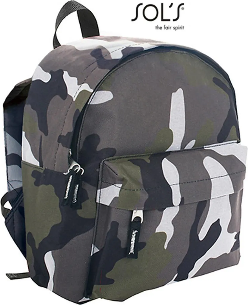 SOL'S Rider 70101 Zaino Bambini Camo | Lo Zainetto Economico e Robusto