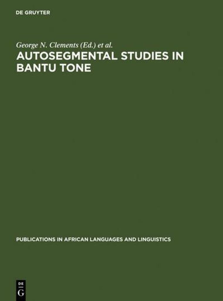Autosegmental Studies in Bantu Tone