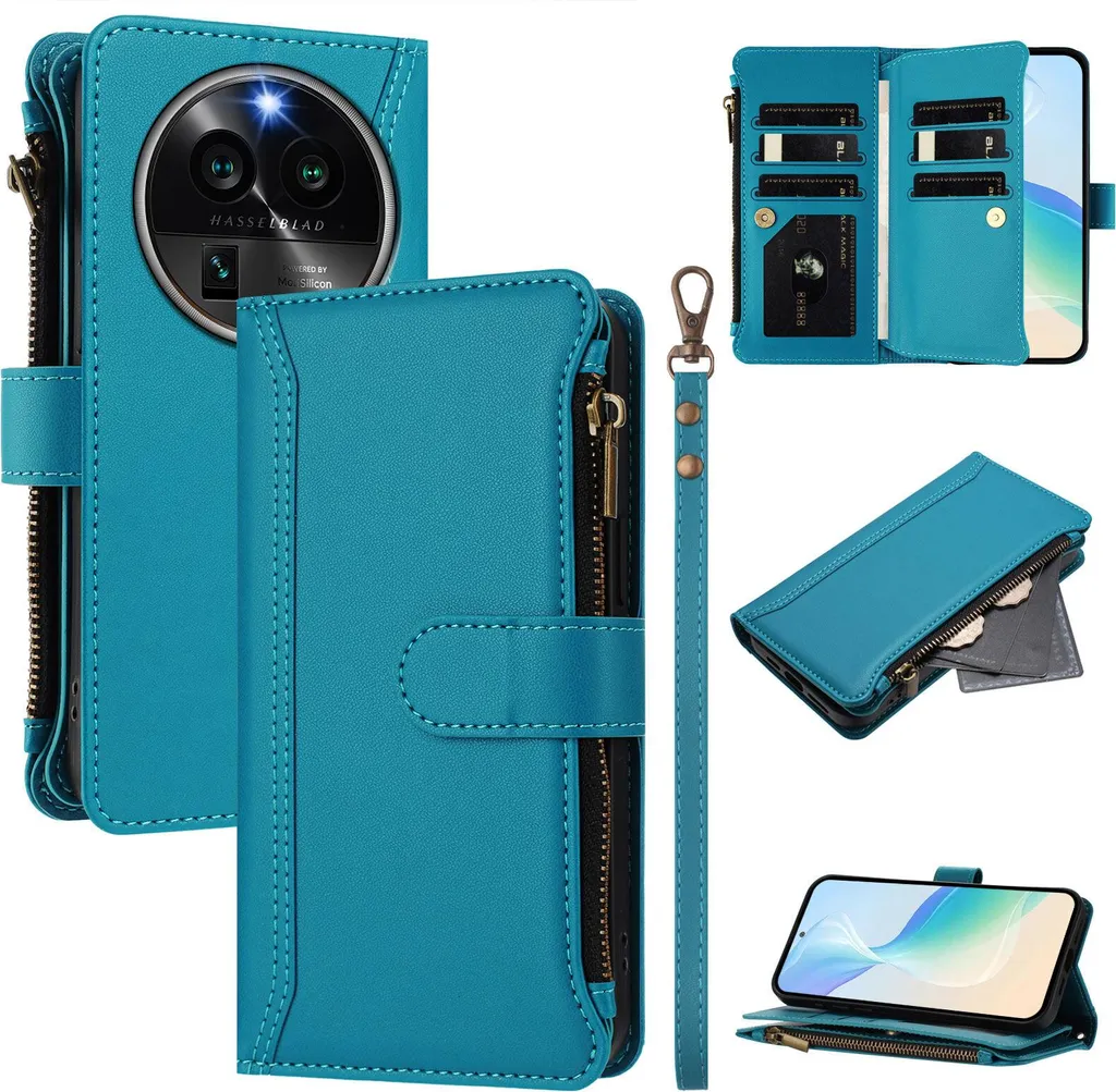 Custodia Portafoglio Per Google Pixel 10 Pro XL | Pelle PU, RFID, Cinturino E Anello Magnetico - 5
