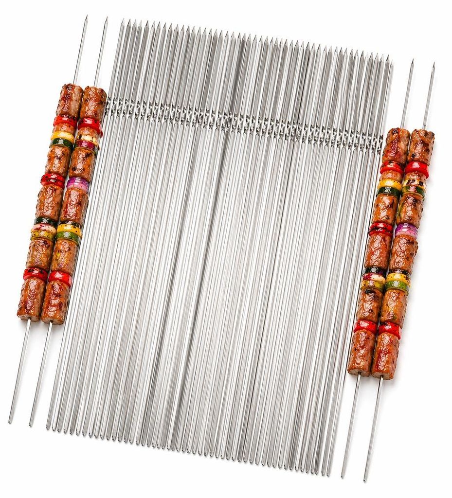 BAYLI 40 x nerezové špízy | malé špízy na kebab | 33cm Obrázek produktu 