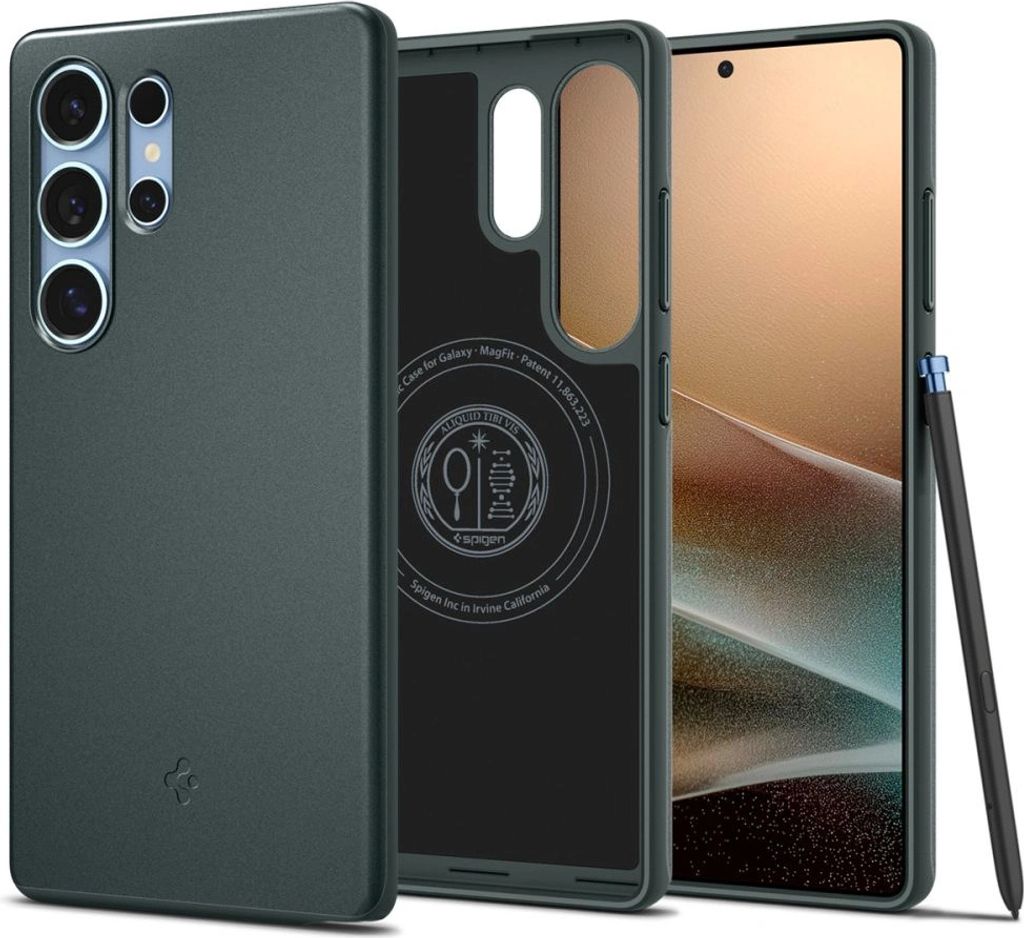 SPIGEN Spigen Galaxy S25 Ultra Case Thin Fit (MagFit) Abyss Green