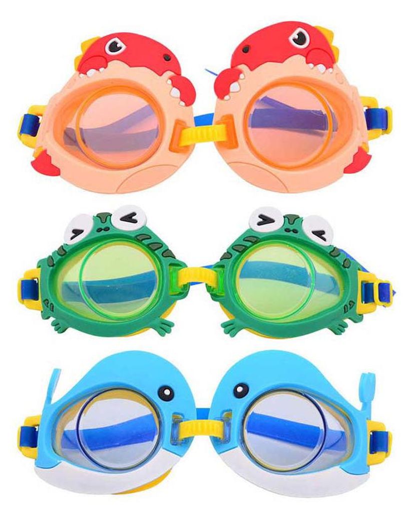 Schwimmbrille für Kinder mit verschiedenen Tiermotiven: Wal, Dino oder Frosch