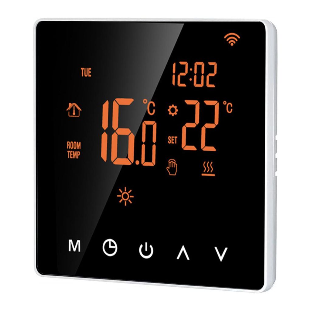 Smart WIFI Thermostat 6+1 Programmierbarer Digital LCD Raumthermostat, Programm, Touchsteuerung 3A Temperaturregler
