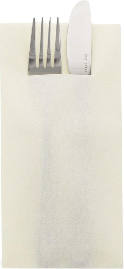 Sovie HORECA Besteckserviette Champagner aus Linclass Airlaid 40 x 40 cm, 1/8 Falz, 75 Stück