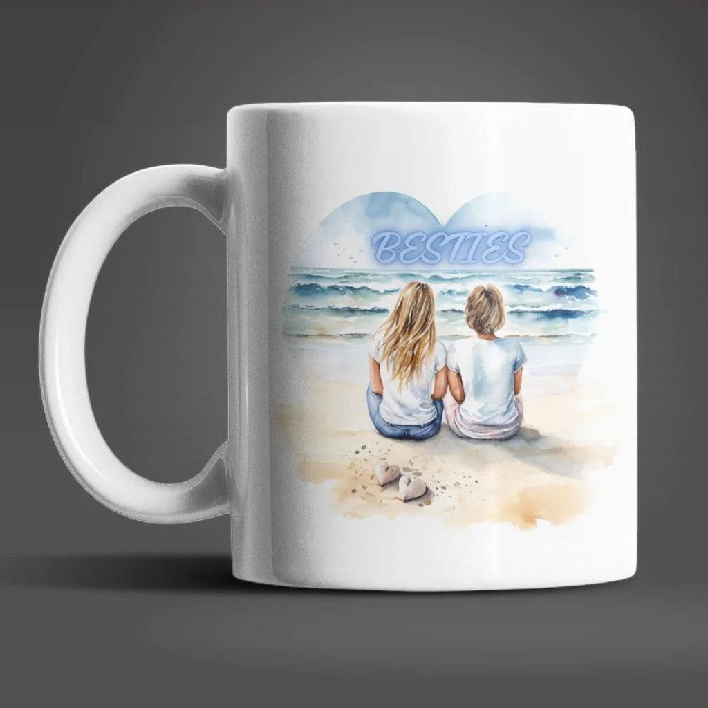 Beste Freundinnen Besties Kaffeetasse Teetasse Tasse Geschenkidee Geschenk – Best-Fr-02
