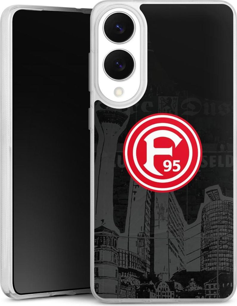 DeinDesign Handyhülle für Samsung Galaxy S25 Edge Silikon Hülle Case Smartphone Schutzhülle Fortuna Düsseldorf Logo Offizielles Lizenzprodukt