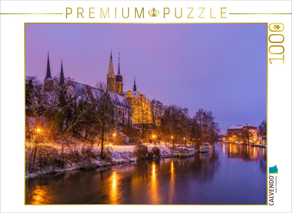 CALVENDO Puzzle Schloss Merseburg | 1000 Teile Lege-Größe 64x48cm Foto-Puzzle für glückliche Stunden