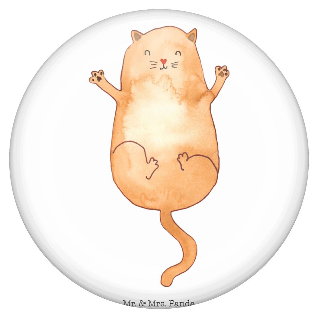 Mr. & Mrs. Panda Pin Katze Umarmen - Weiß - Geschenk, Familie, Anstecker, Button, Plakette, Katzen, Ansteck, Cat, Kater, Cats, Badge
