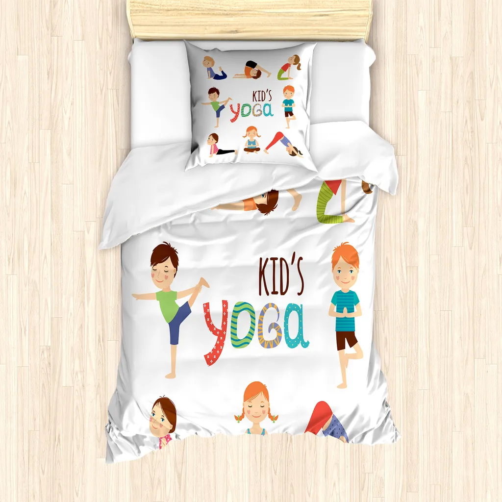 Set Copripiumino Bambini Ginnastica ABAKUHAUS 135x200cm Multicolore