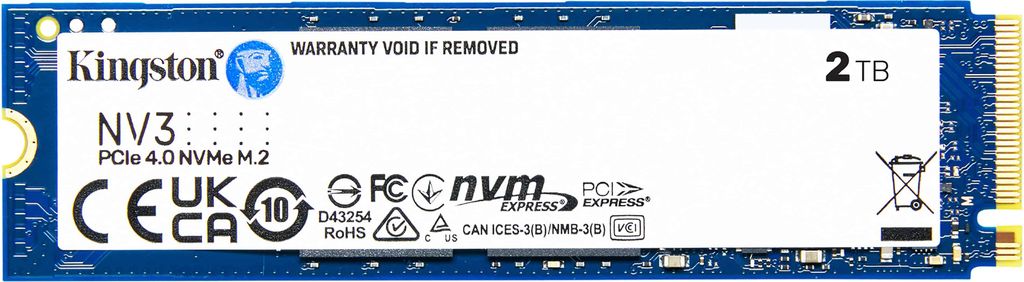 Kingston NV3 2 TB, SSD, (PCIe 4.0 x4, NVMe, M.2 2280)