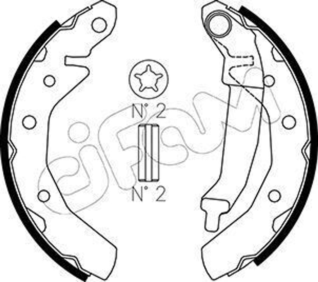 CIFAM Bremsbackensatz Trommelbremse Hinten für CHEVROLET MATIZ (M200, M250) 180,0mm 153-046