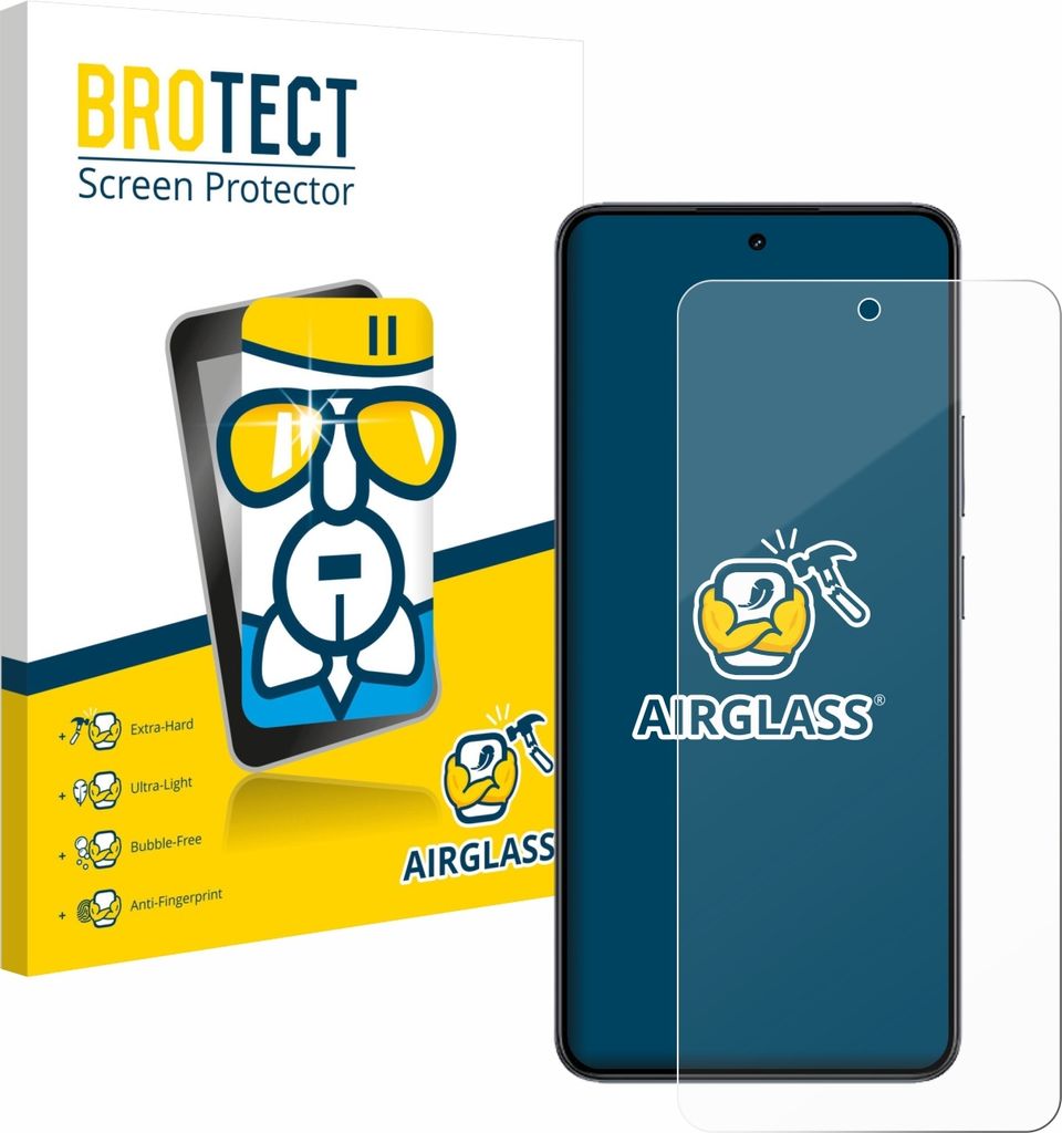 BROTECT Schutzglas für realme 14T Schutzfolie Panzer Folie Glas Display Schutz klar