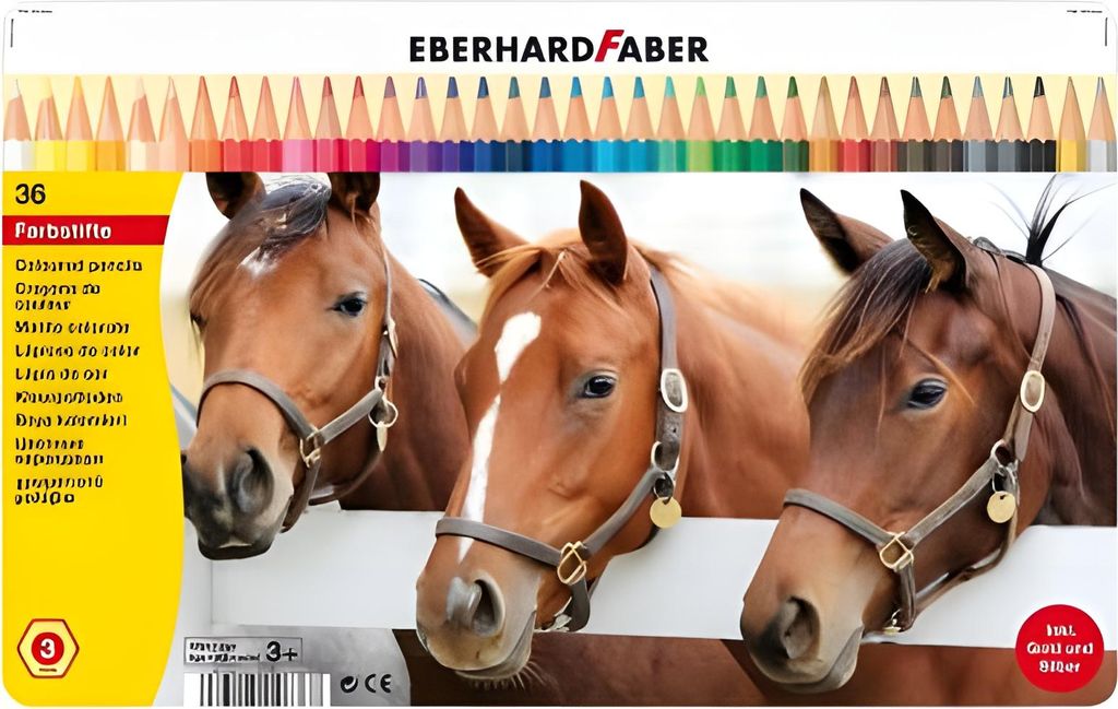 Eberhard Faber 514836 - Crayon de couleur hexagonal 36, Image du produit 