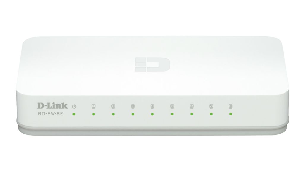 D-Link GO-SW-8E/E 8-Port Fast Ethernet Easy Desktop Switch Produktbild 
