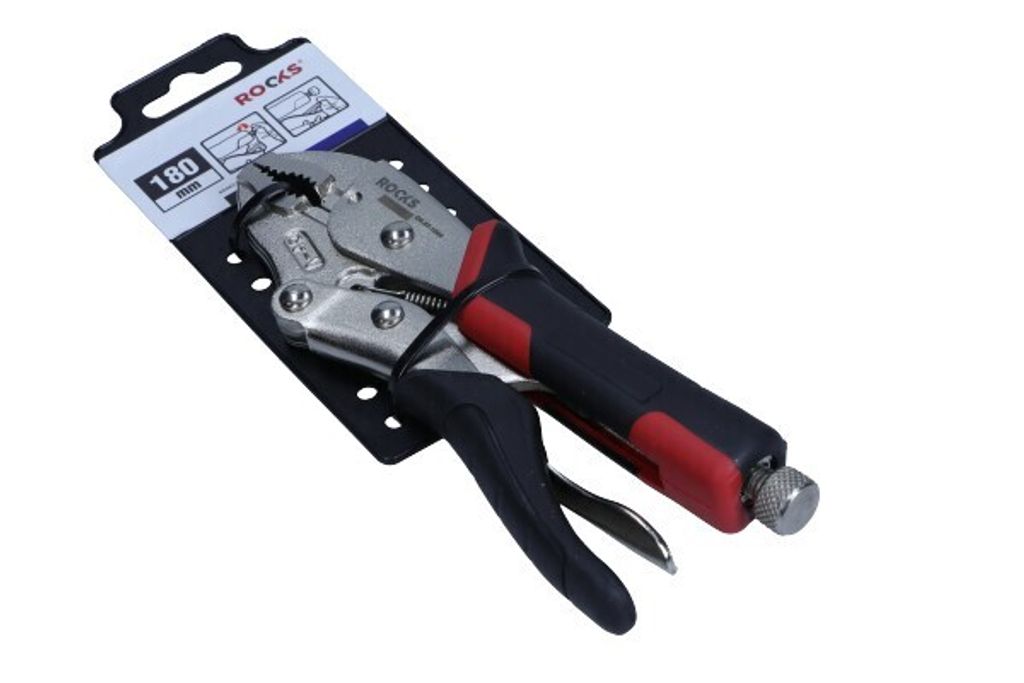 ROOKS Feststellzange OK-07.1050 180mm Chrom-Vanadium-Stahl