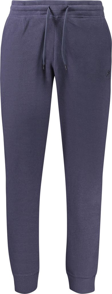 Komfortable blaue Jogginghose für Herren aus Fleece mit Stickerei