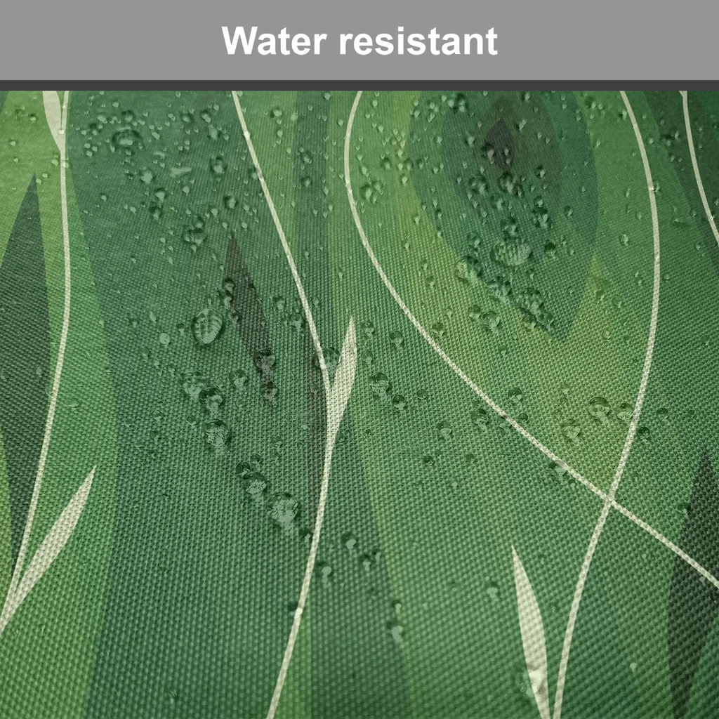 ABAKUHAUS Rivestimento verde per sedie da sala da pranzo, stile retrò primaverile, cuscino decorativo impermeabile con cinturini per sedie da cucina, 40 cm x 40 cm, confezione da 12, verde chiaro verde felce - 4
