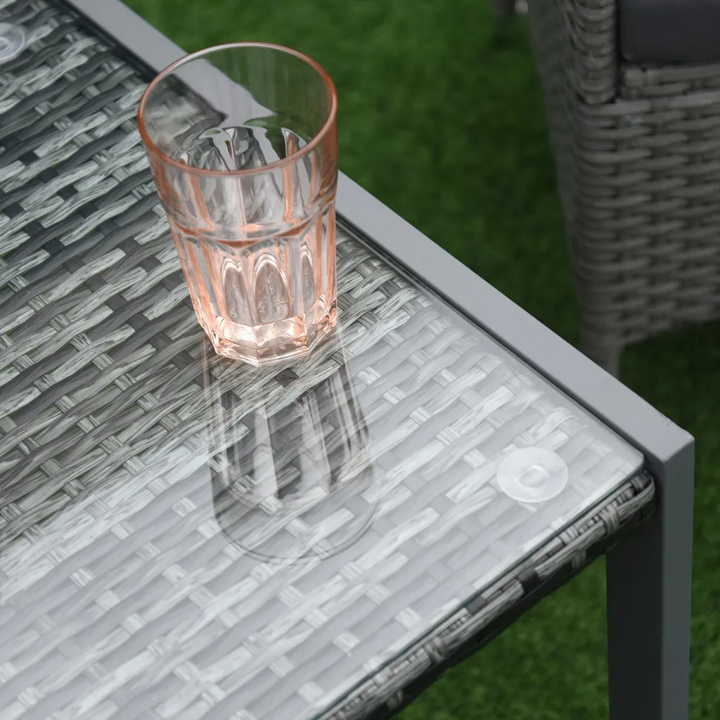Table d'appoint extérieure résistante aux UV et intempéries en aluminium - 7