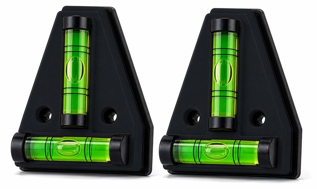 Wiltec, magnetická vodováha, 2 kusy. Křížová vodováha z ABS Obrázek produktu 
