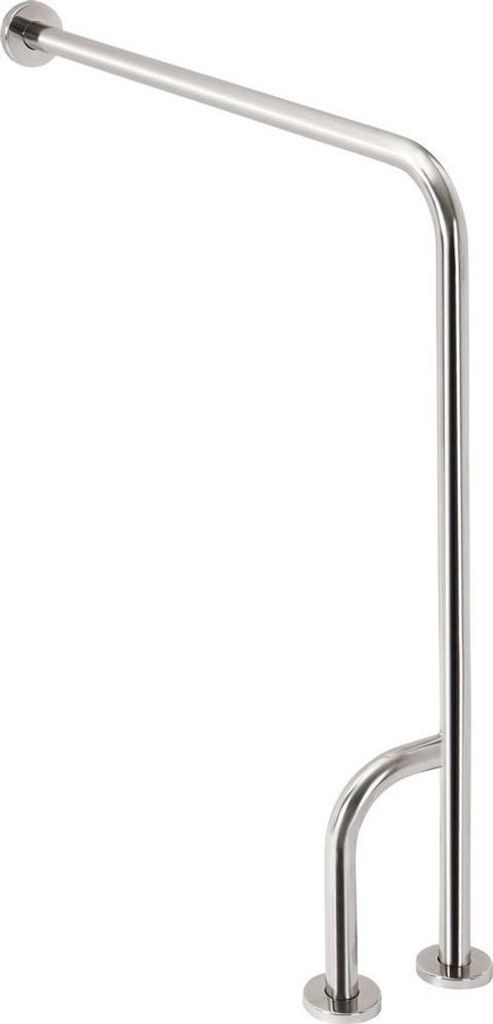 Sapho HANDICAP Stützgriff links 800x850mm, polierter Edelstahl