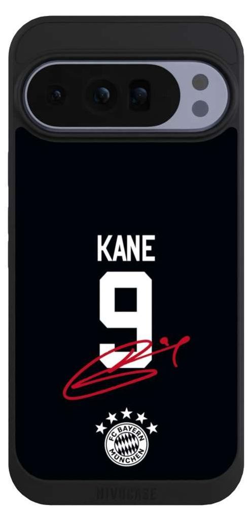 NIVOCASE Handyhülle für Google Pixel 10 Pro XL Hülle NIVOpure Case Schwarz FC Bayern München Trikot Harry Kane