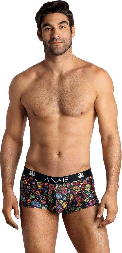 Anais Men - Mexico - Herren-Boxer Brief mit Totenkopf-Print