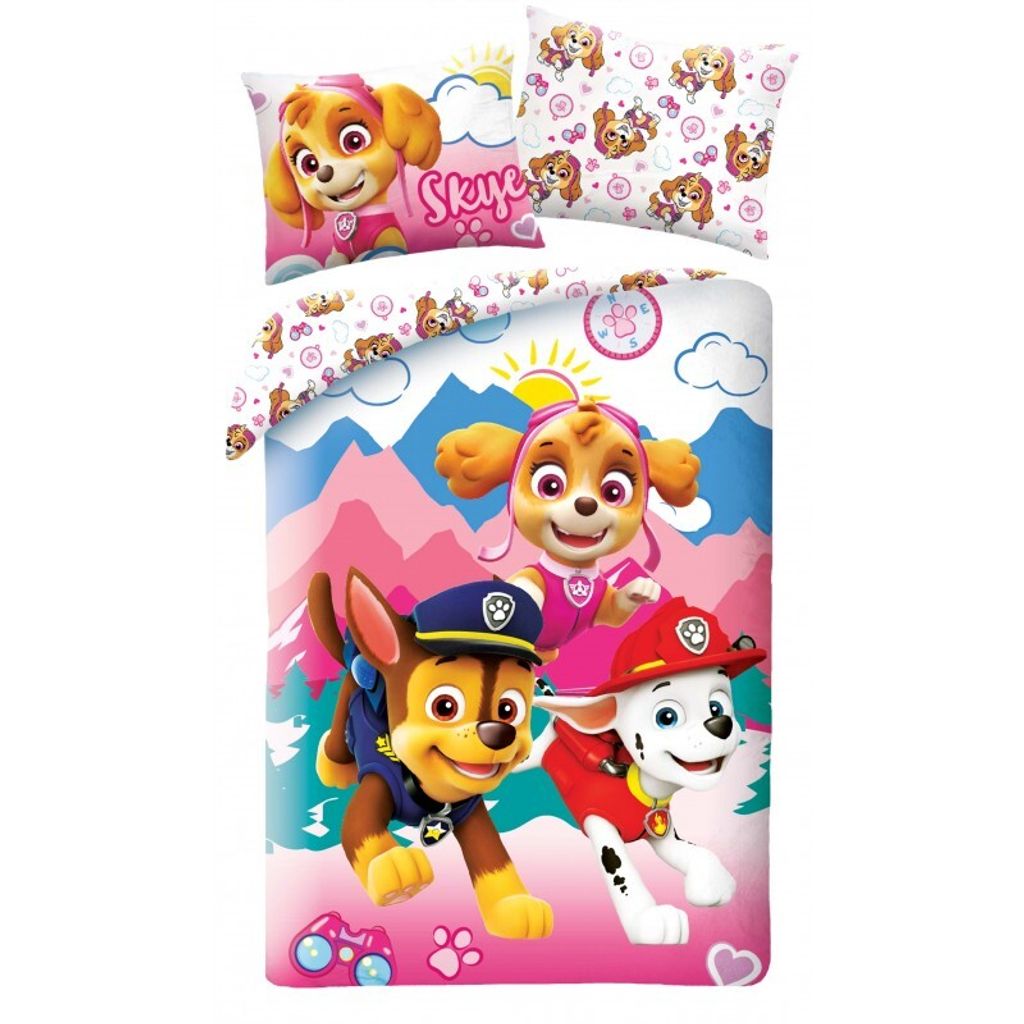 HALANTEX Posteľná bielizeň Paw Patrol ružová Bavlna, Obrázok produktu 