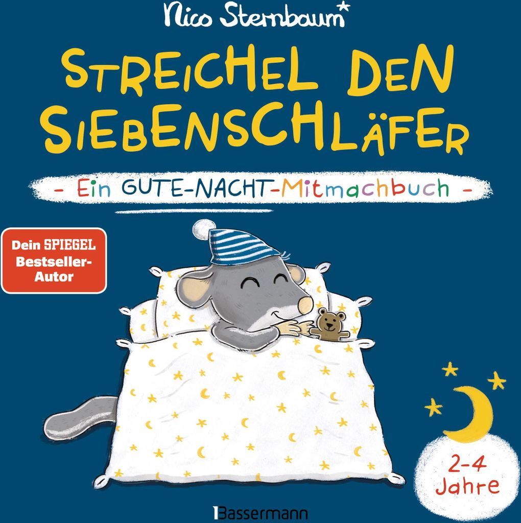Streichel den Siebenschläfer - Ein Gute-Nacht-Mitmachbuch. Produktbild 