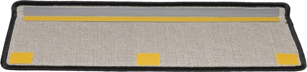Tapis d'escalier 15 pcs 65x21x4 cm Anthracite Bord rectangulaire Pro