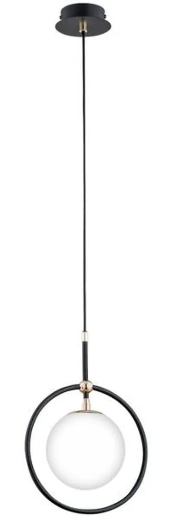 Suspension AKIRA Noir et Or Vieilli 1xE14 Alfa - Luminaire Chic 90cm