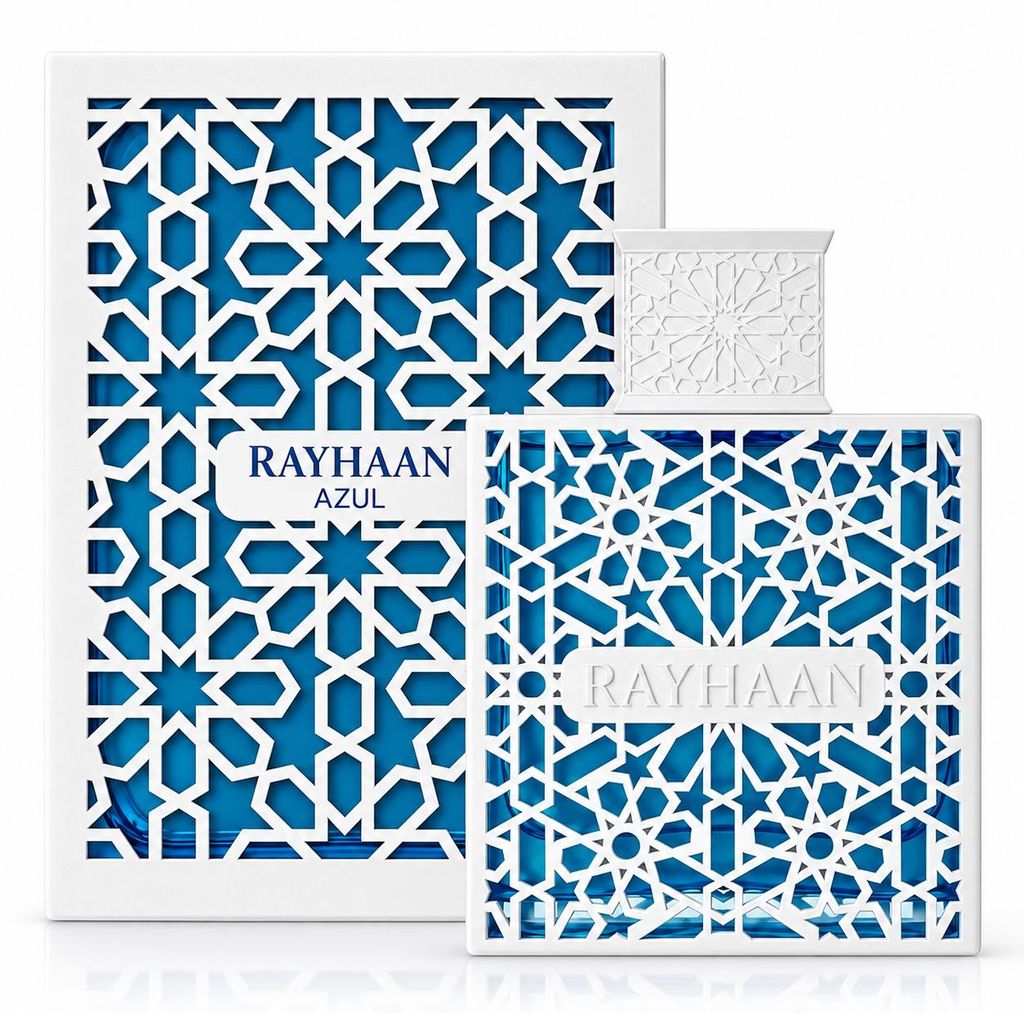 Rayhaan AZUL, 100 ml eau de parfum, nieuw Productafbeelding  AI-gegenereerde afbeelding