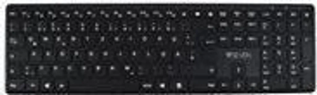 Clavier sans fil rechargeable V7 KW550DEBT, format 100% QWERTZ noir