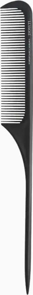 T4B LUSSONI Lift Tail Antistatic and Break-Resistant Carbon Comb with Fine Teeth 212