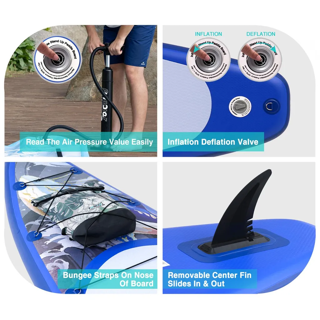 Planche de Paddle Gonflable SUP Pack Complet 350cm Charge Max 150kg