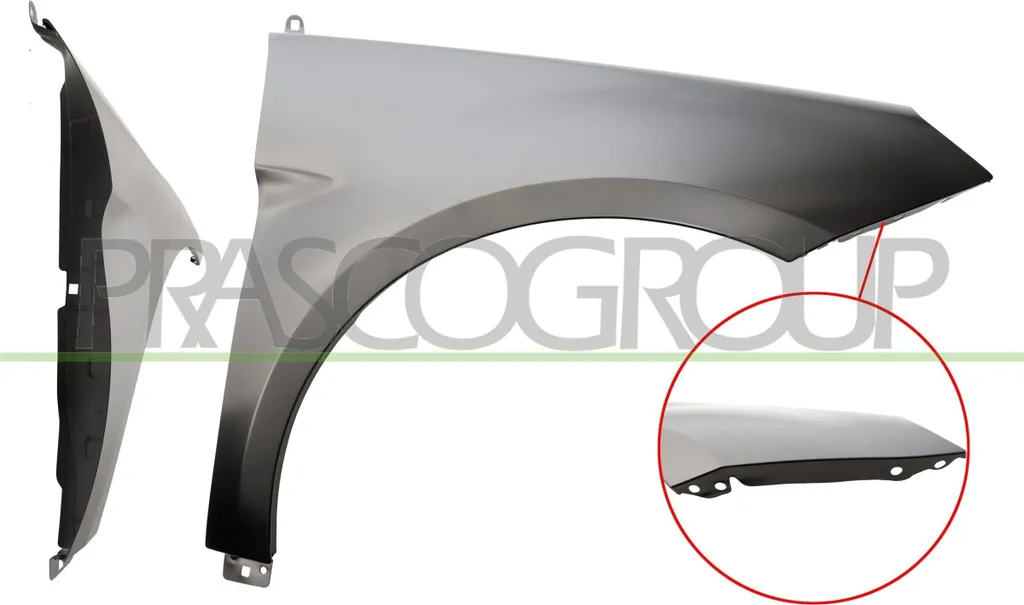 Aile avant droite PRASCO ME4203003 en acier apprêté pour Mercedes W245 Classe B