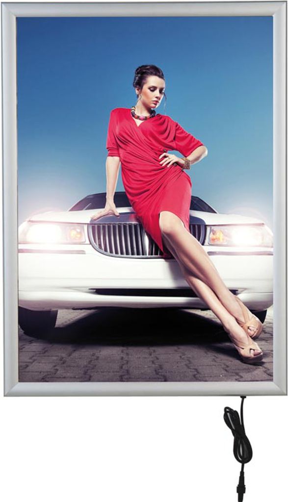 LED Outdoor Leuchtrahmen eins., DIN A2