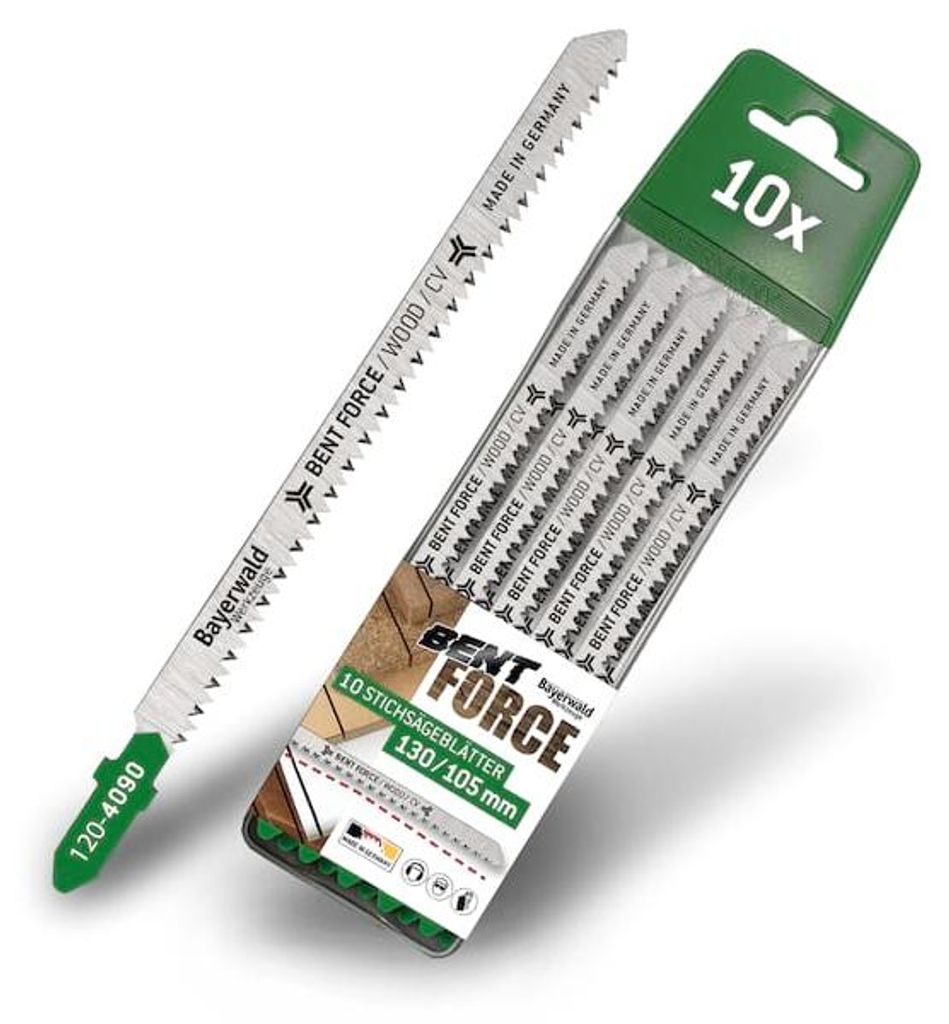 10x Bayerwald Bent Force Stichsägeblätter 130/105mm Produktbild 