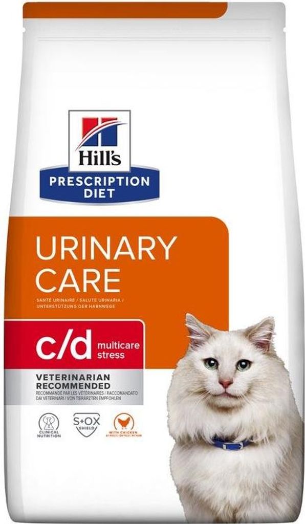 HILL'S PRESCRIPTION DIET Feline c/d Multicare Stress Katzentrockenfutter Huhn 8 kg