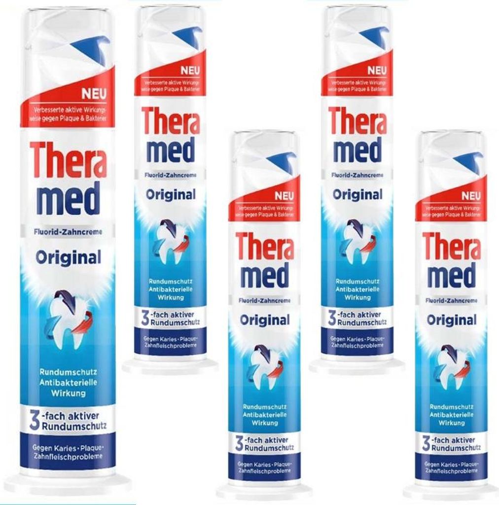 Theramed | Dentifricio - Dentifricio originale - 5X100Ml - Immagine del prodotto 