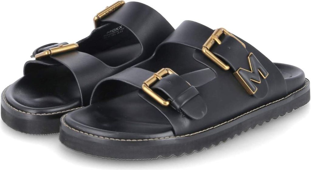 Mexx Damen Pantoletten RACHEL PENNY Schwarz Synthetik Größe: 40