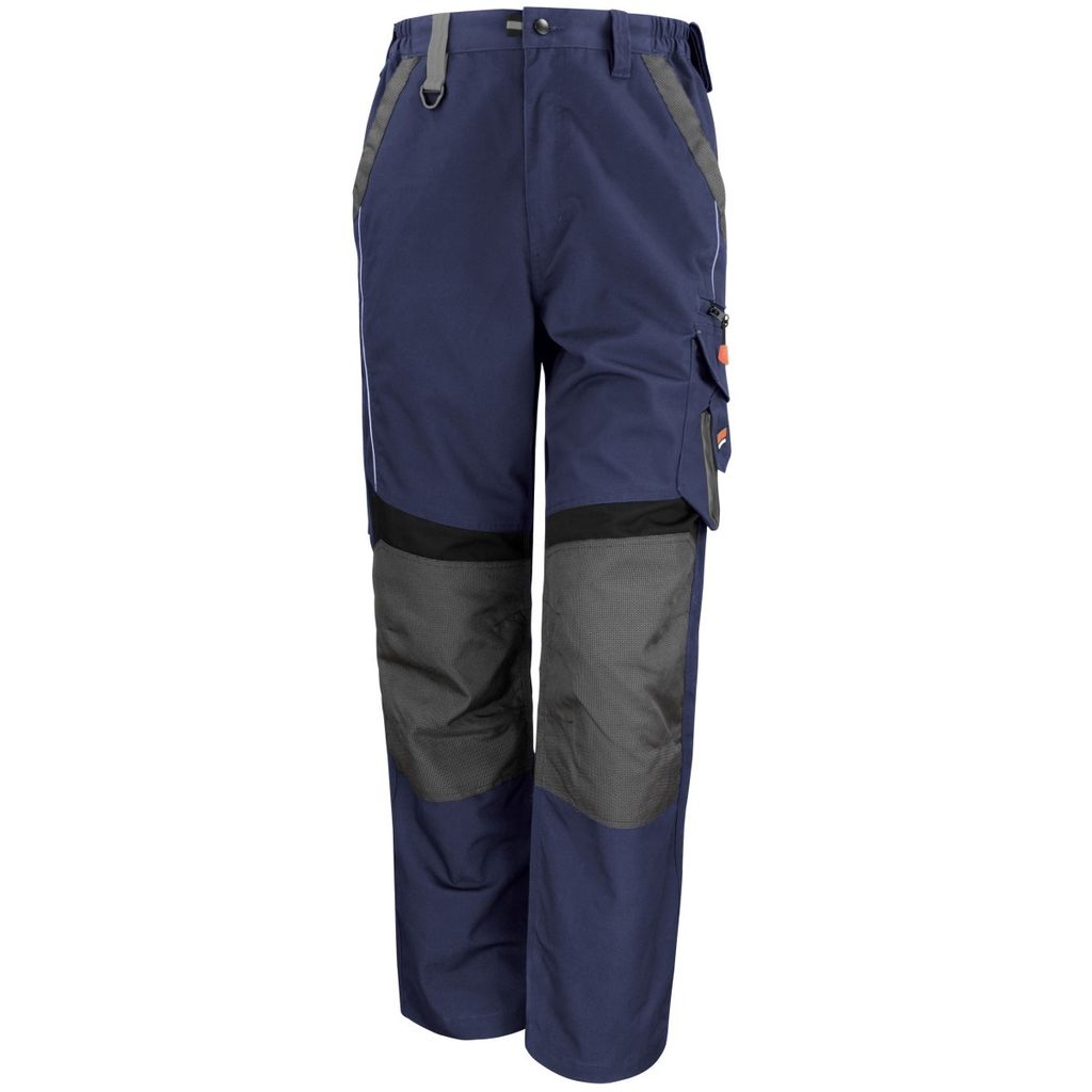 Result Herren Arbeitshose, Beinlänge 81 cm BC2801 (W46) (Marineblau/Schwarz)