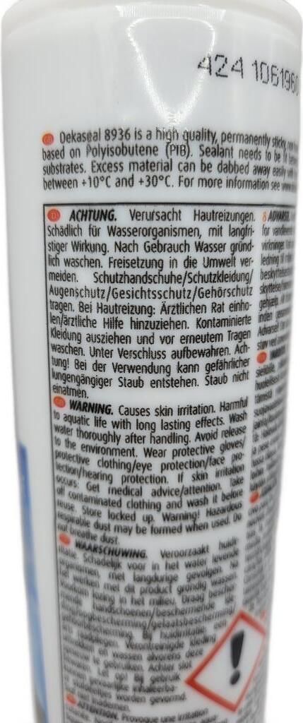 Dekalin Dekaseal 8936 Dichtungsmasse Hellgrau Kartusche 310ml