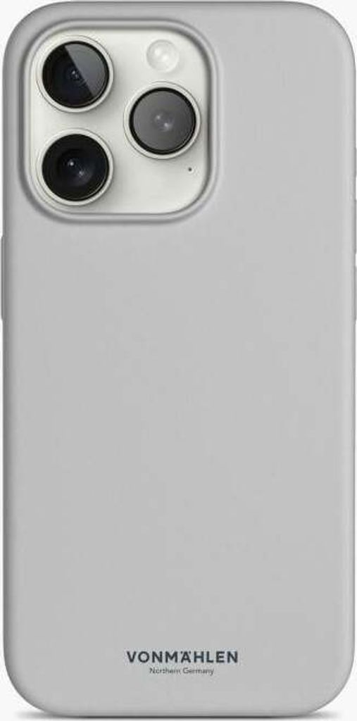 Vonmählen Eco Silicone Case for iPhone 15 Pro Light Gray
