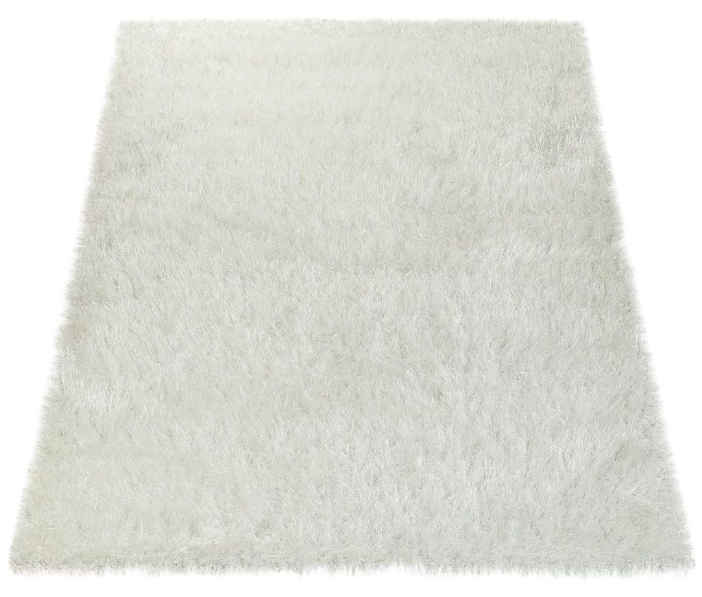 Hochflor Teppich Wohnzimmer Schlafzimmer Shaggy Einfarbig Produktbild 