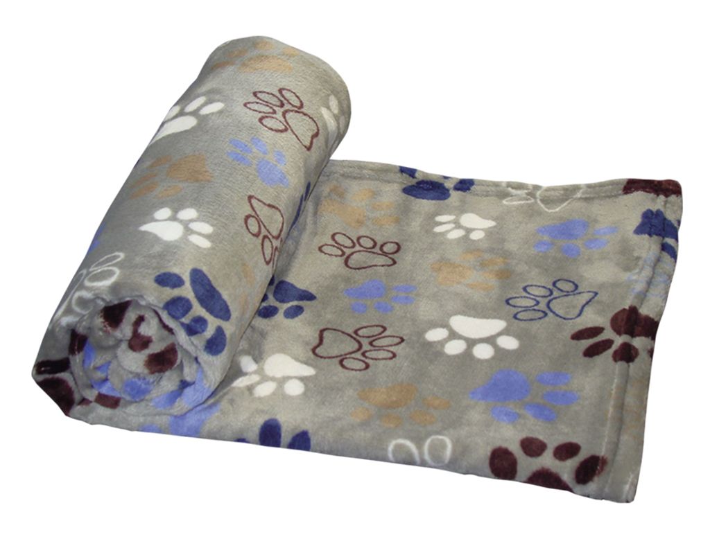 Fleece Plaid "LISSI" Classic, hellgrau, 100x150cm Produktbild 
